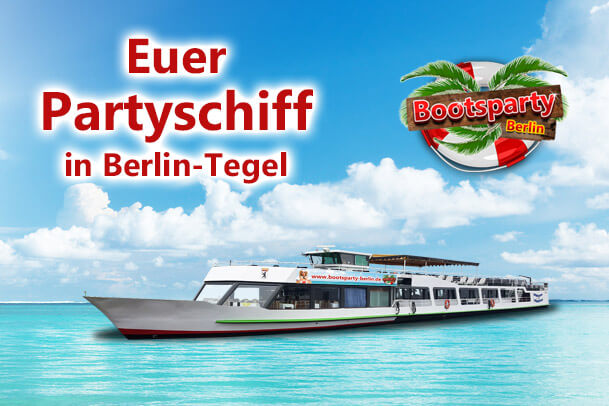 Bootsparty auf dem Partyschiff in Berlin-Tegel Partyschiff in Tegel