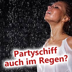 Bootsparty Berlin auch bei Regen