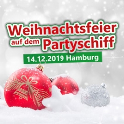 Weihnachtsfeier auf der Bootsparty - auf nach Hamburg